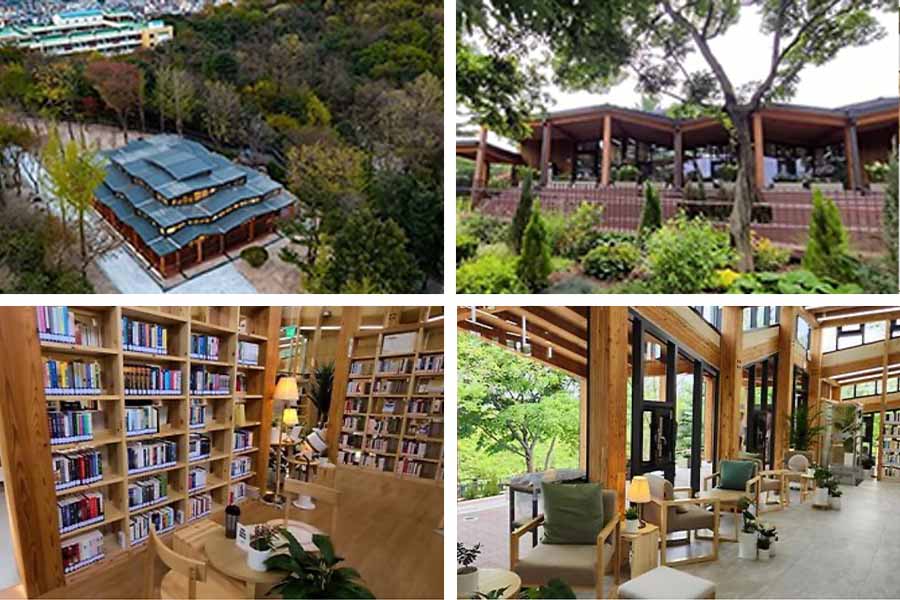 Biblioteca de Corea del sur odong , una biblioteca rodeada de naturaleza en seúl.