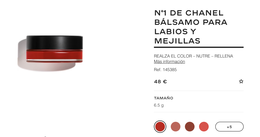 un producto maquillaje rojo